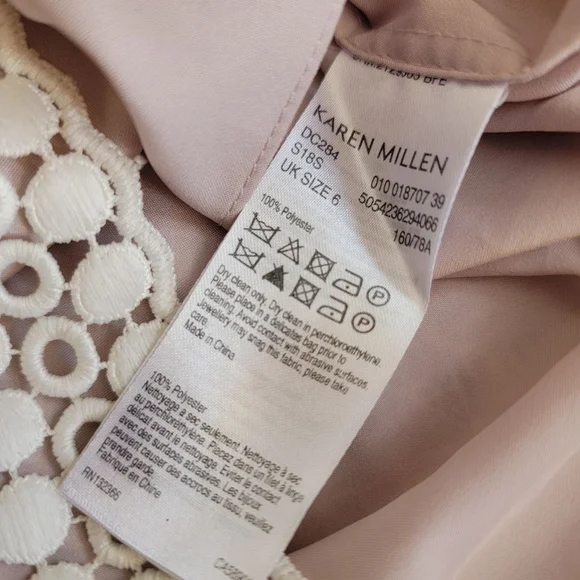 Karen Millen Beige Lace Midi Dress - Picture 3 of 7